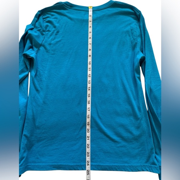 Looney Tunes Blue Juniors Long Sleeve Graphic Print Tee Crew Neck Size Large - Picture 12 of 12